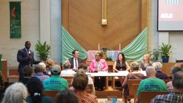 Panelists at the ACLU of Wisconsin's smart justice tour