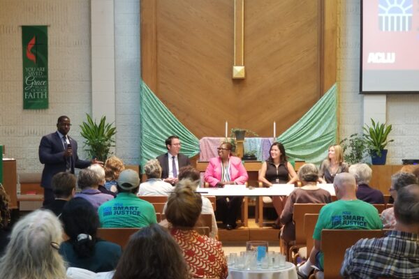 Panelists at the ACLU of Wisconsin's smart justice tour