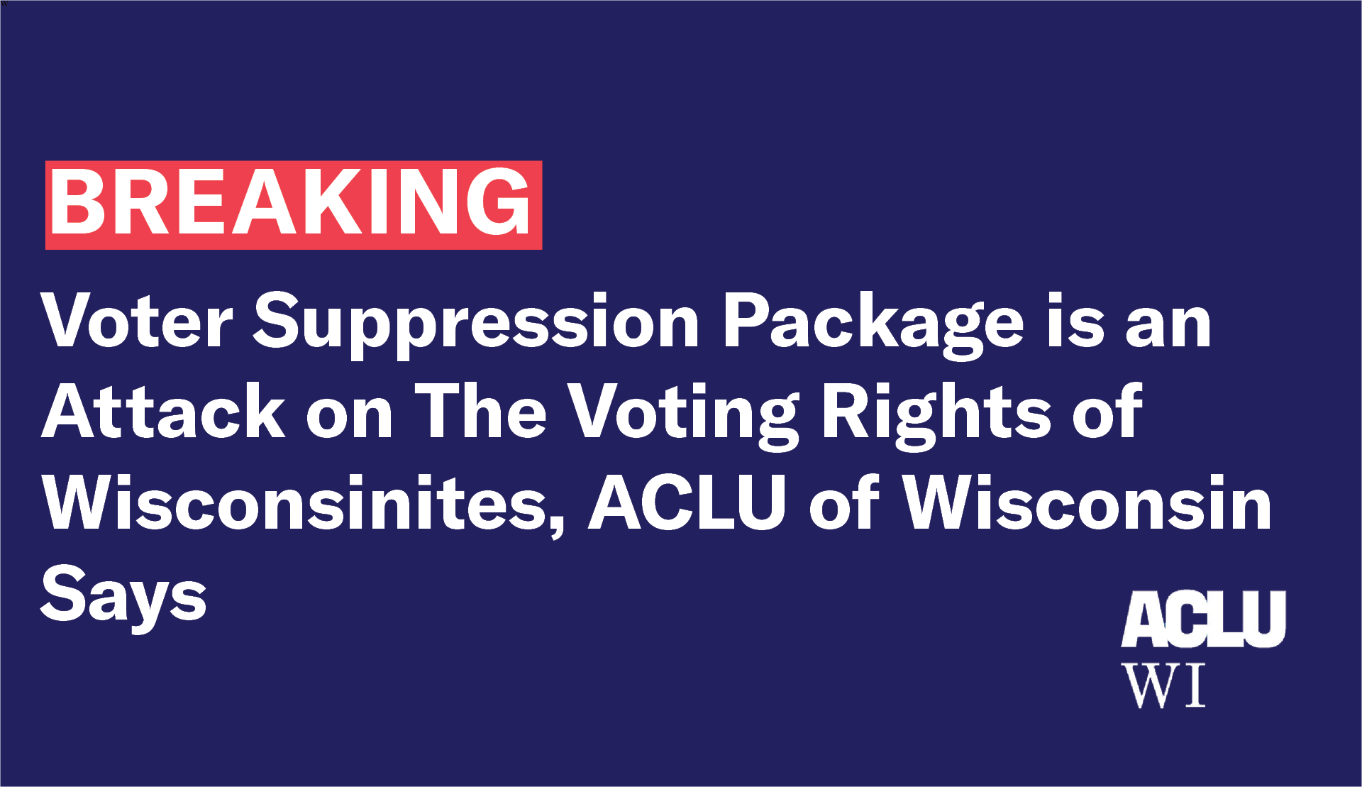 Voter Suppression Package is an Attack on The Voting Rights of ...