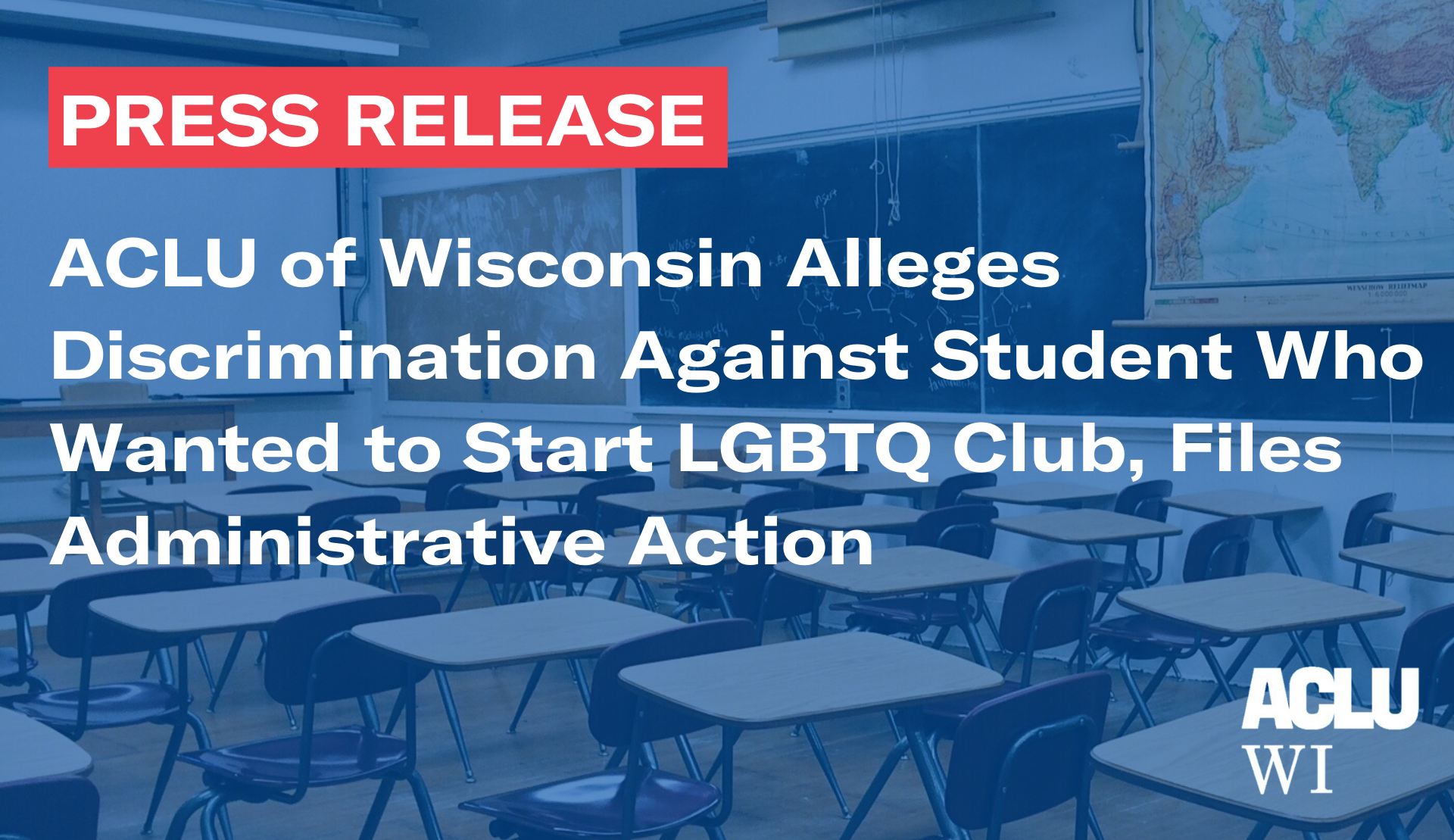ACLU of Wisconsin Alleges Discrimination Against Student Who Wanted to ...