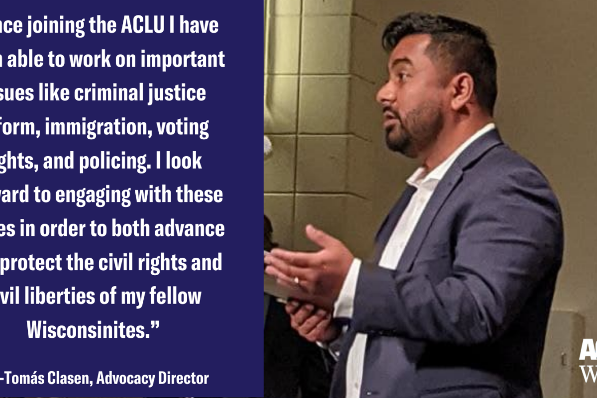 ACLU of Wisconsin Announces Appointment of New Advocacy Director - ACLU ...