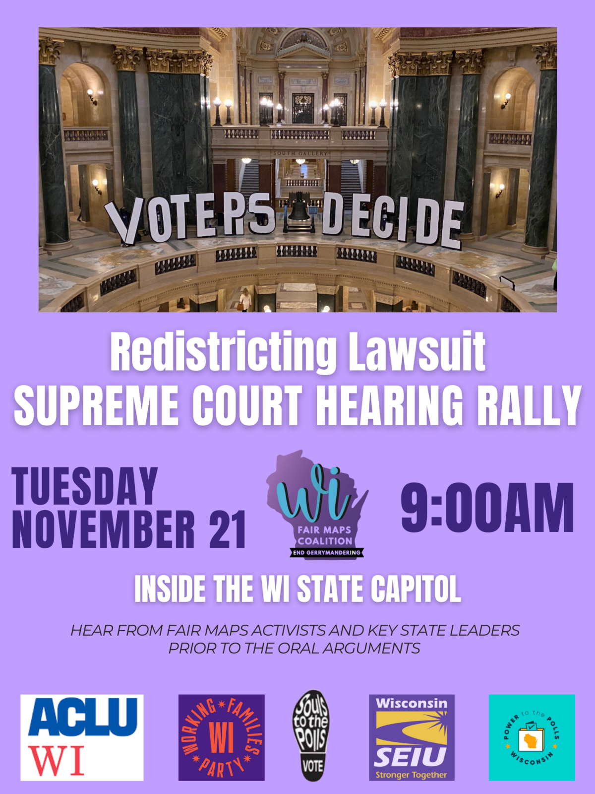 Rally for Fair Maps! - ACLU of Wisconsin
