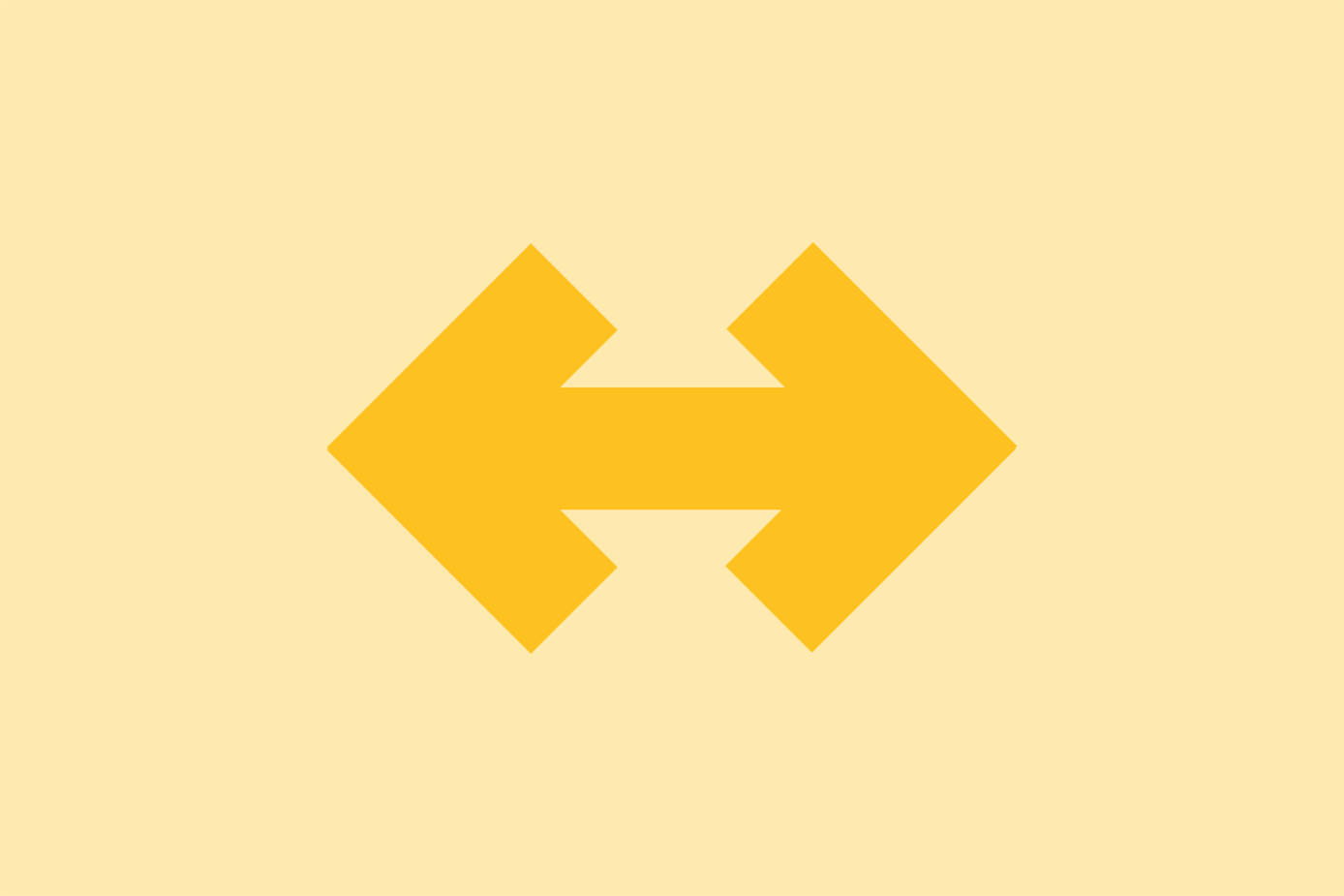 yellow double-ended arrow