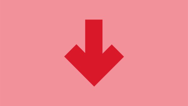 red arrow pointing down