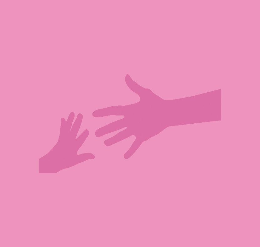 mother's hand separated from child's hand