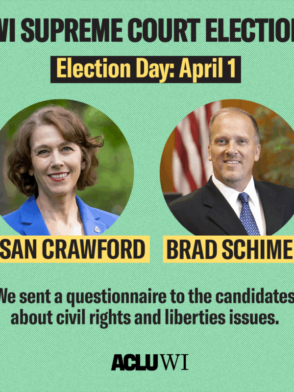 WI Supreme Court Election April 1 Susan Crawford vs Brad Schimel