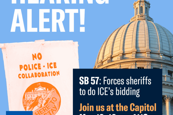 Hearing alert! SB 57 would force sheriffs to do ICE's bidding