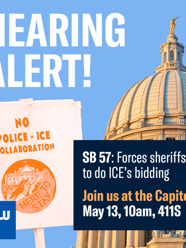 Hearing alert! SB 57 would force sheriffs to do ICE's bidding