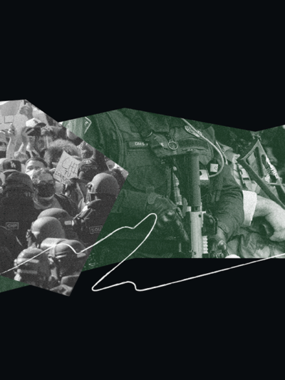Collage of military troops