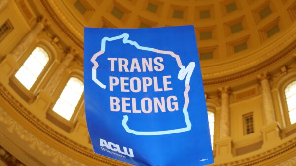 Trans People Belong Sign