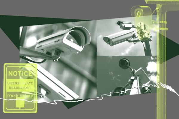 Collage of surveillance cameras