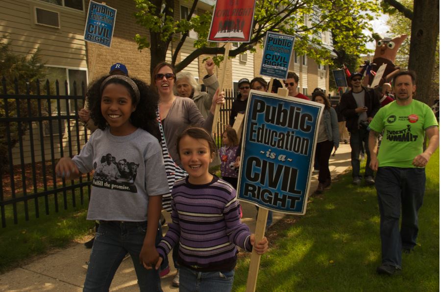 Young protesters