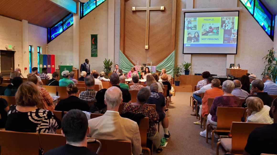 Panelists at the ACLU of Wisconsin's smart justice tour