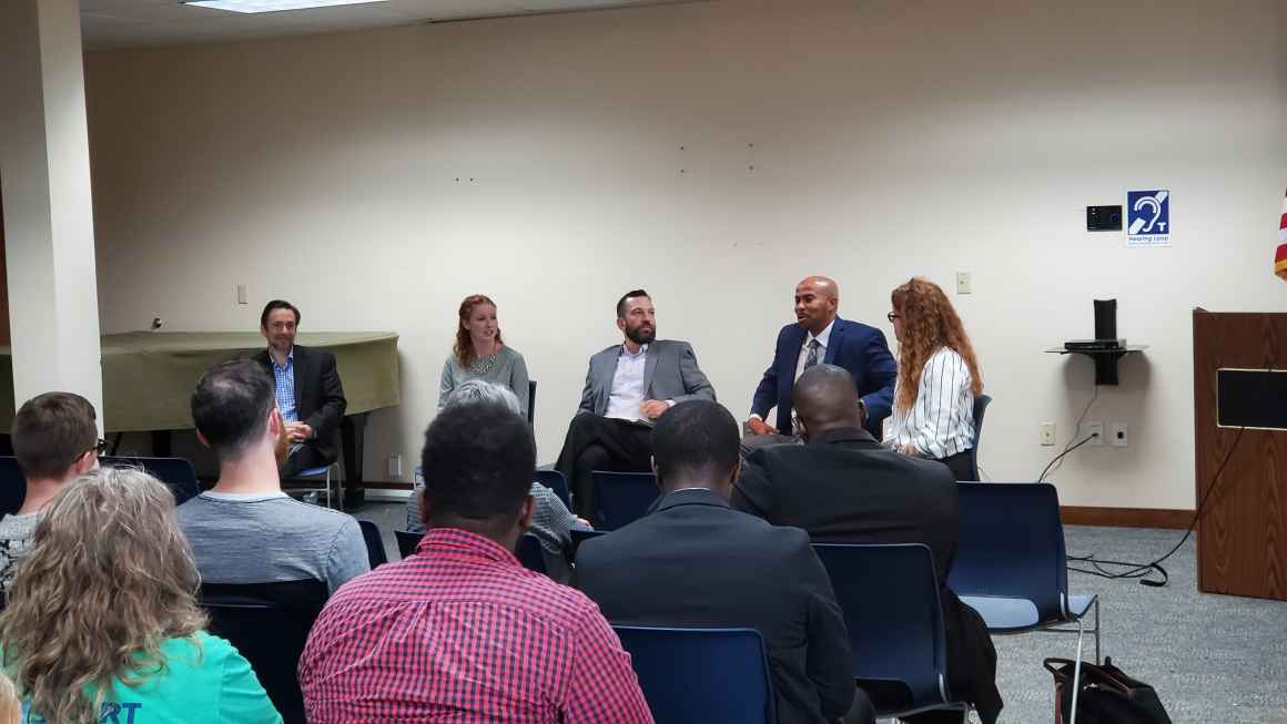 Panelists at the ACLU of Wisconsin's Smart Justice tour