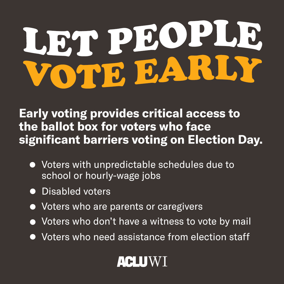 Let people vote early