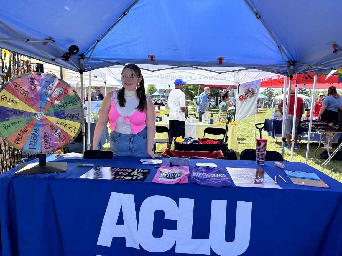 Kenosha Pride tabling