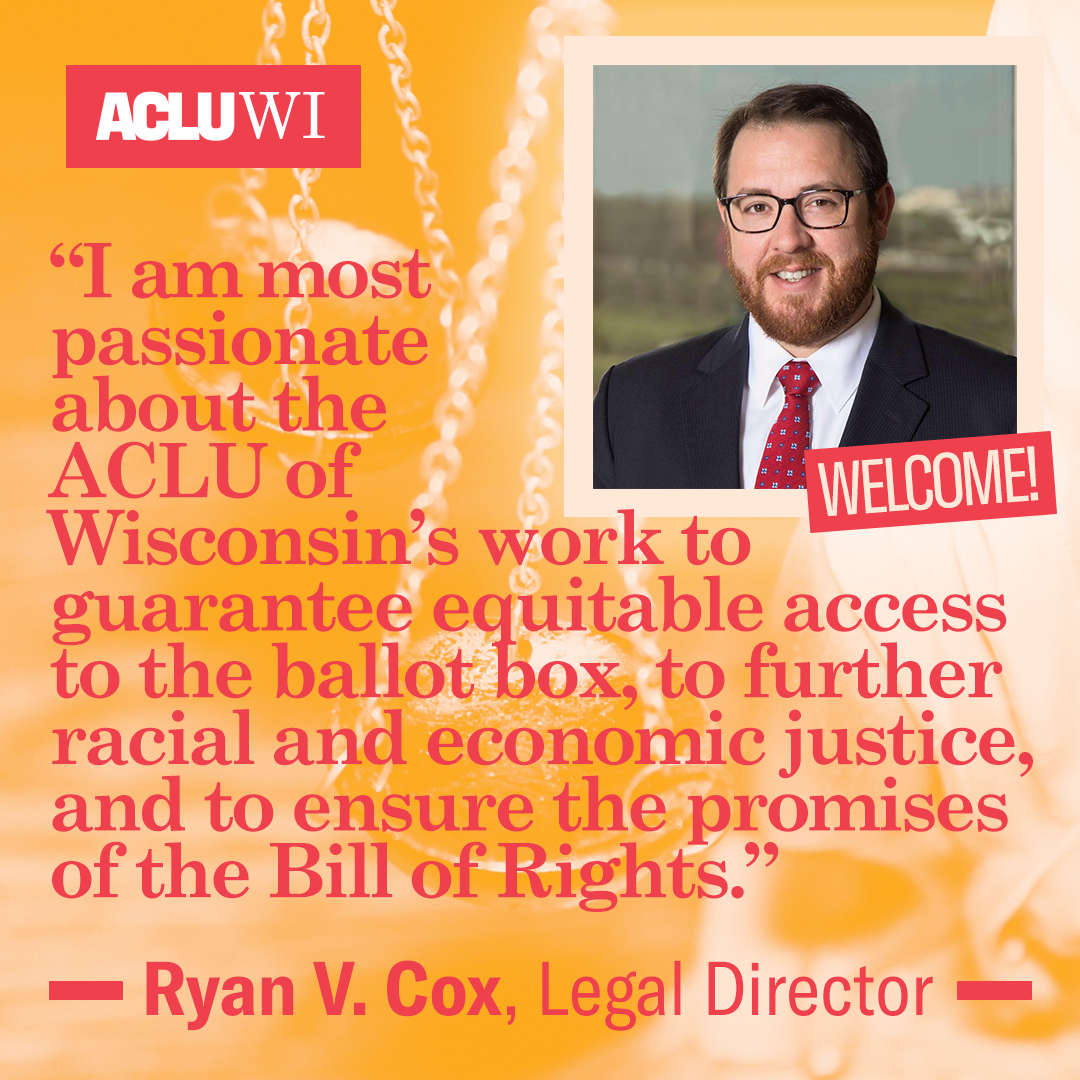 Welcome Ryan Cox, Legal Director