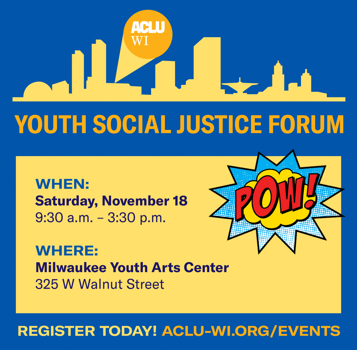 Youth Social Justice Forum 2023 at Milwaukee Youth Arts Center