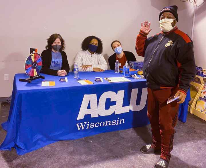 ACLU of Wisconsin staff tabling