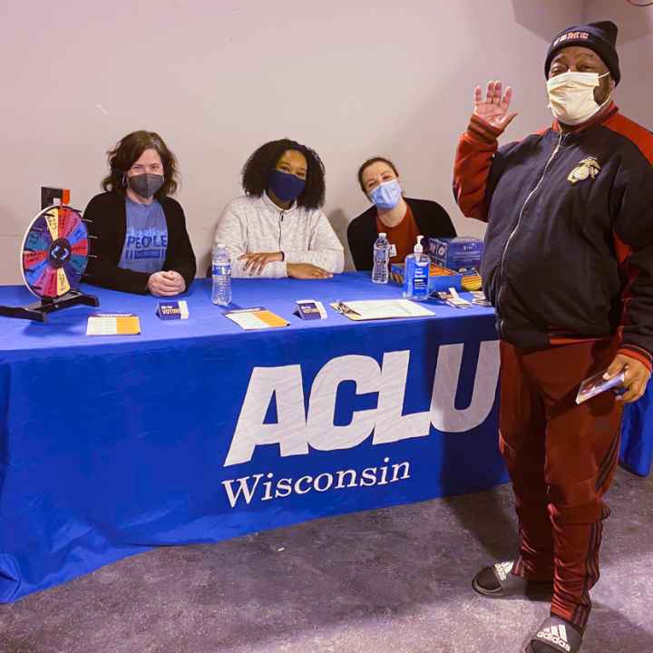 ACLU of Wisconsin staff tabling